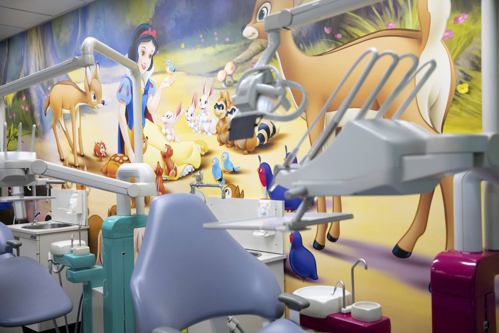 Bilde av Disney-veggen på Barneklinikken
