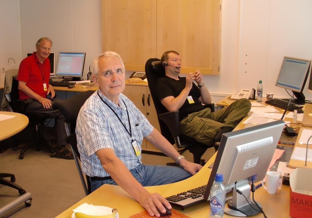 OSLO 2011: the first line of responders at KRIPOS after 22. July. Left: Professor Emeritus from the Institute of Oral Biology, Tore Solheim, Thomas Wagner and Gregor Løvlie.