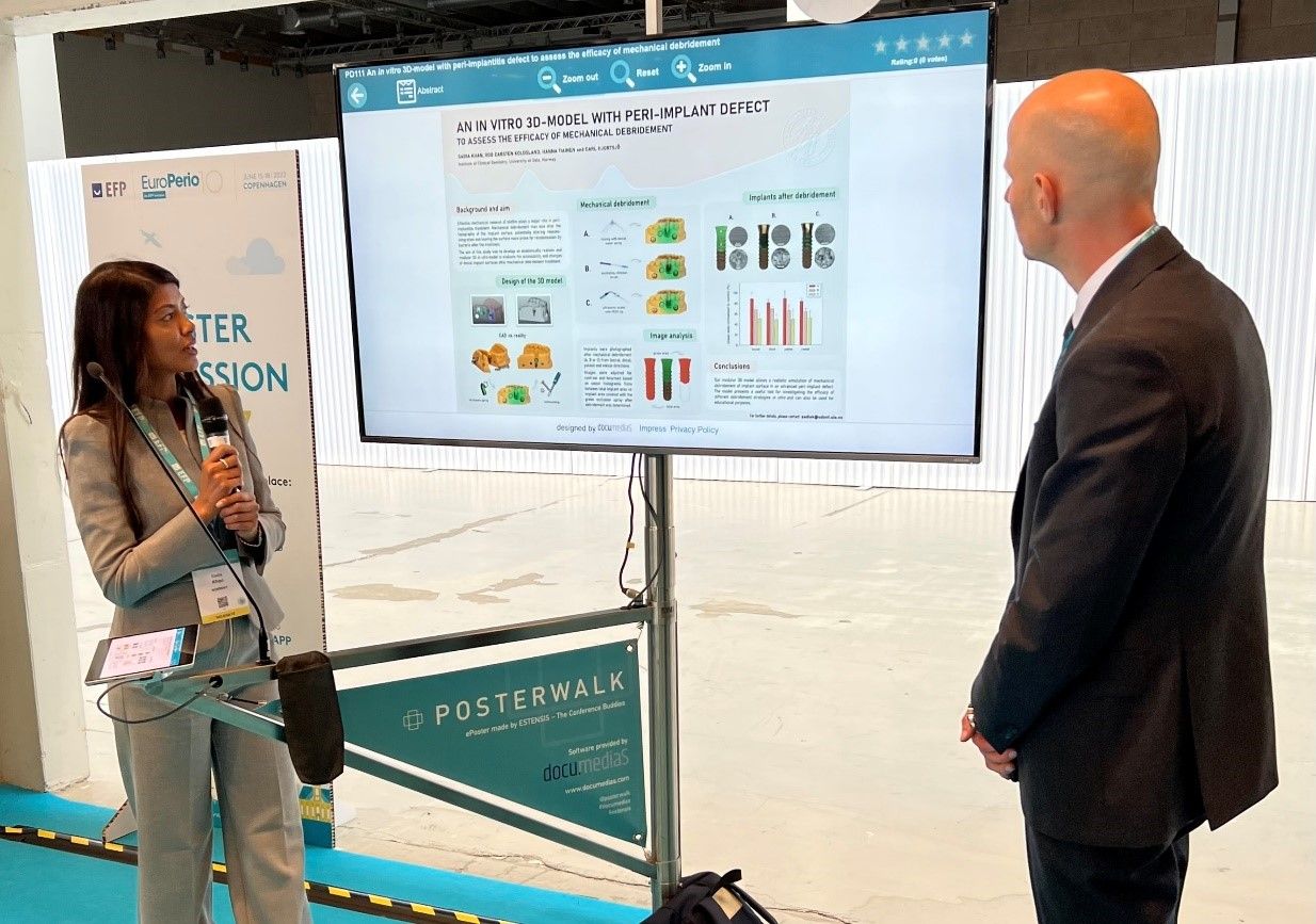 Minh got some support from Department of Prosthodontics in representing our lab at EuroPerio10 when Sadia Khan presented her research that is conducted in collaboration with the biomaterials lab.
