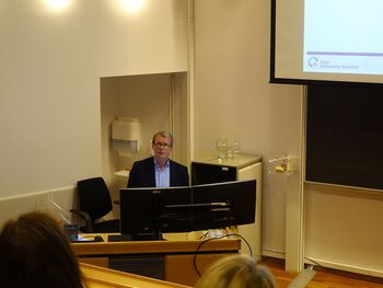 Professor Steinar Aamdal leder for Seksjon for utprøvende kreftbehandling og forskningsstøtte ved Oslo Universitetssykehus. Foto Astrid S.Bjørkeng OD/UIO.