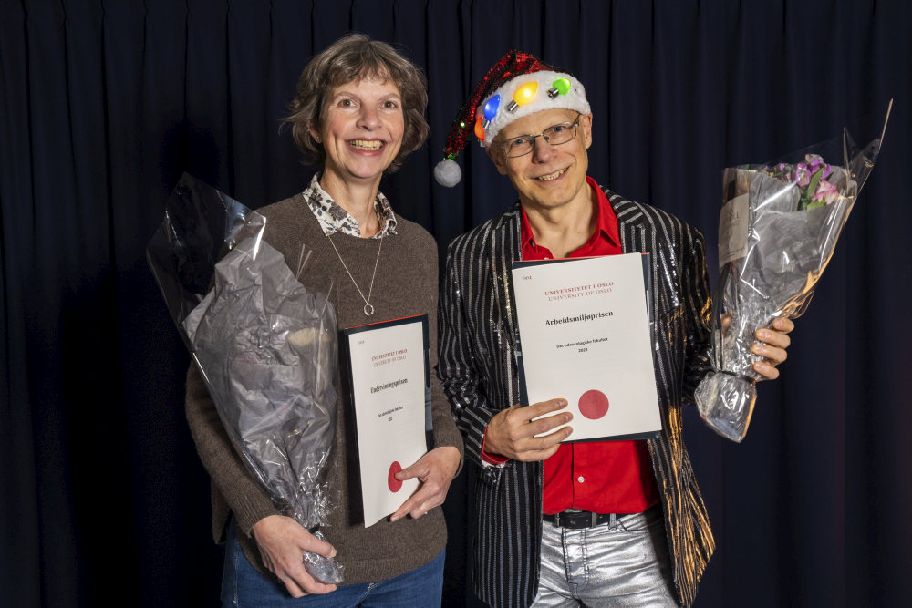 Prisvinnerne Tine Søland og Gerald Torgersen