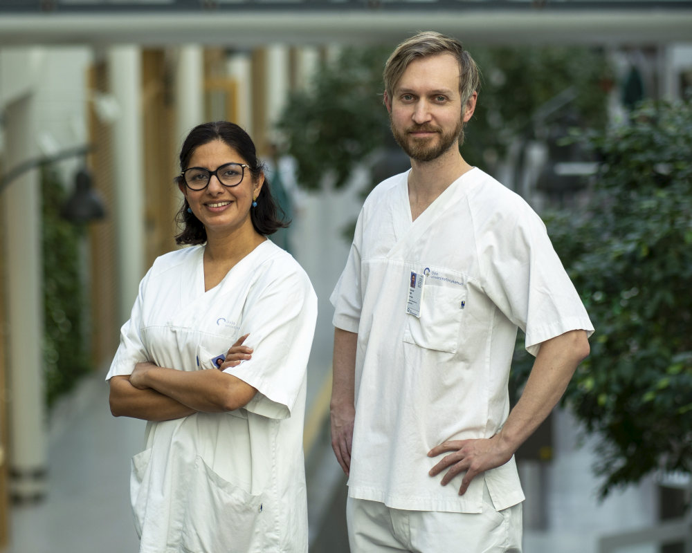 Forskerne fra Det odontlogiske fakultet – Bano Singh og Åsmund Rogn.